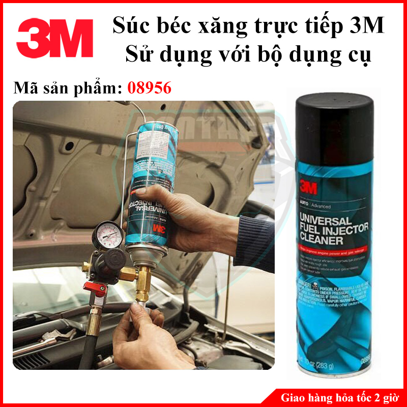 Dung dịch súc béc vệ sinh kim phun trực tiếp máy xăng 3M 08956 sử dụng với bộ dụng cụ