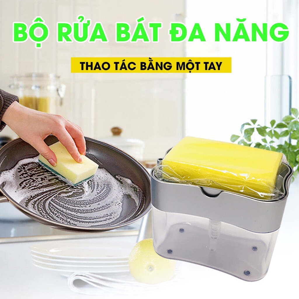 Bộ rửa chén bát Super Clean nhỏ gọn siêu tiện lợi sạch sẽ