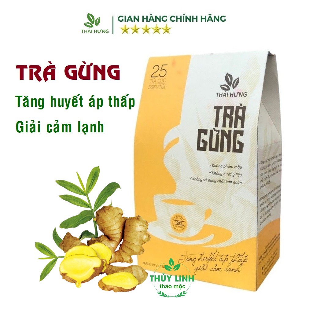Trà Gừng THÁI HƯNG hỗ trợ tiêu hoá, giúp làm ấm cơ thể- Tiệm trà gừng gió