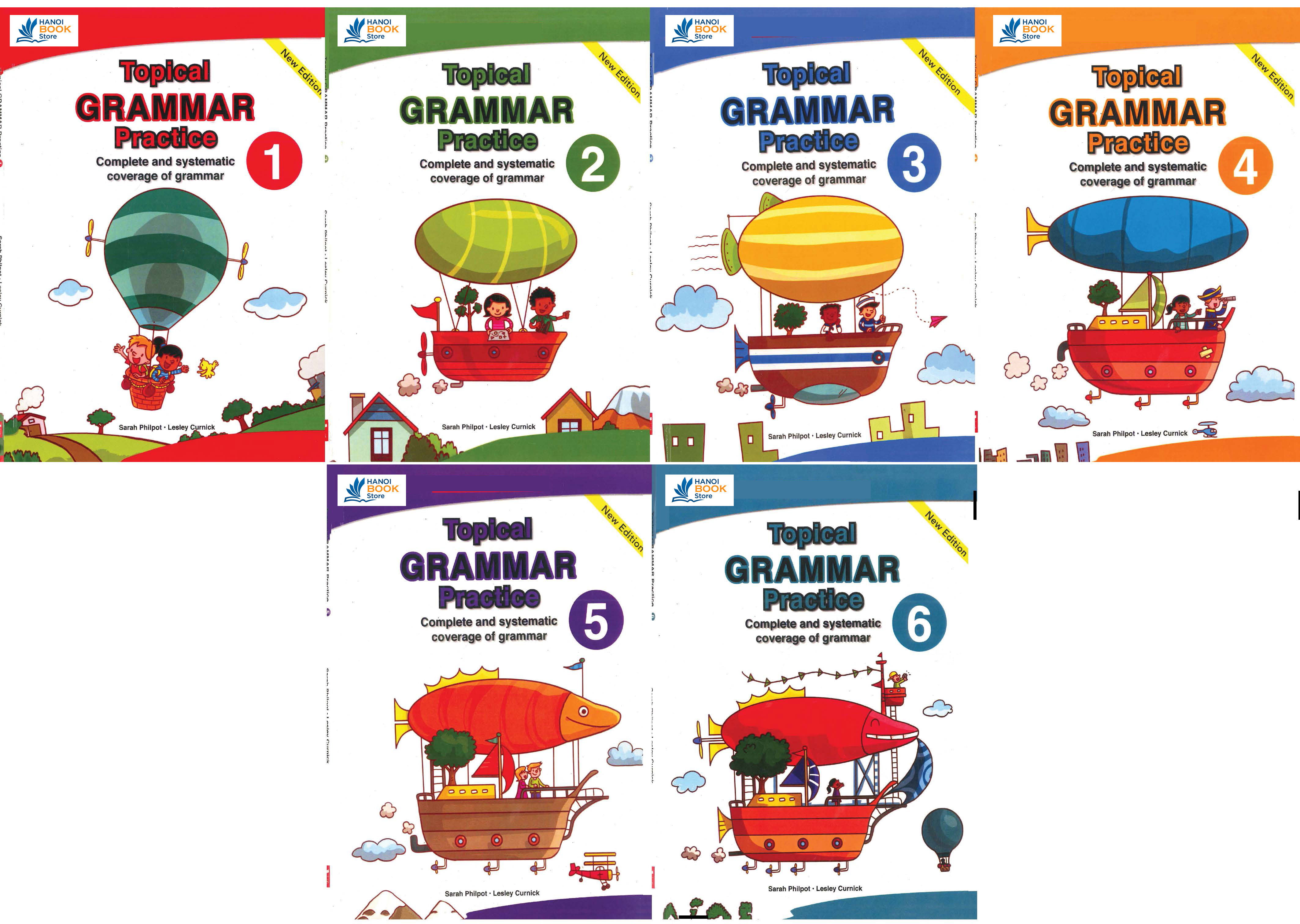 Sách 6 quyển topical grammar practice 1,2,3,4,5,6