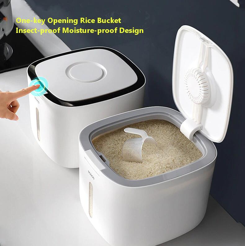 Thùng Đựng Gạo thông minh Cao Cấp (Tặng Kèm Cốc Xúc Gạo) - Thương Hiệu Nhật Bản ECOCO BH 1 NĂM