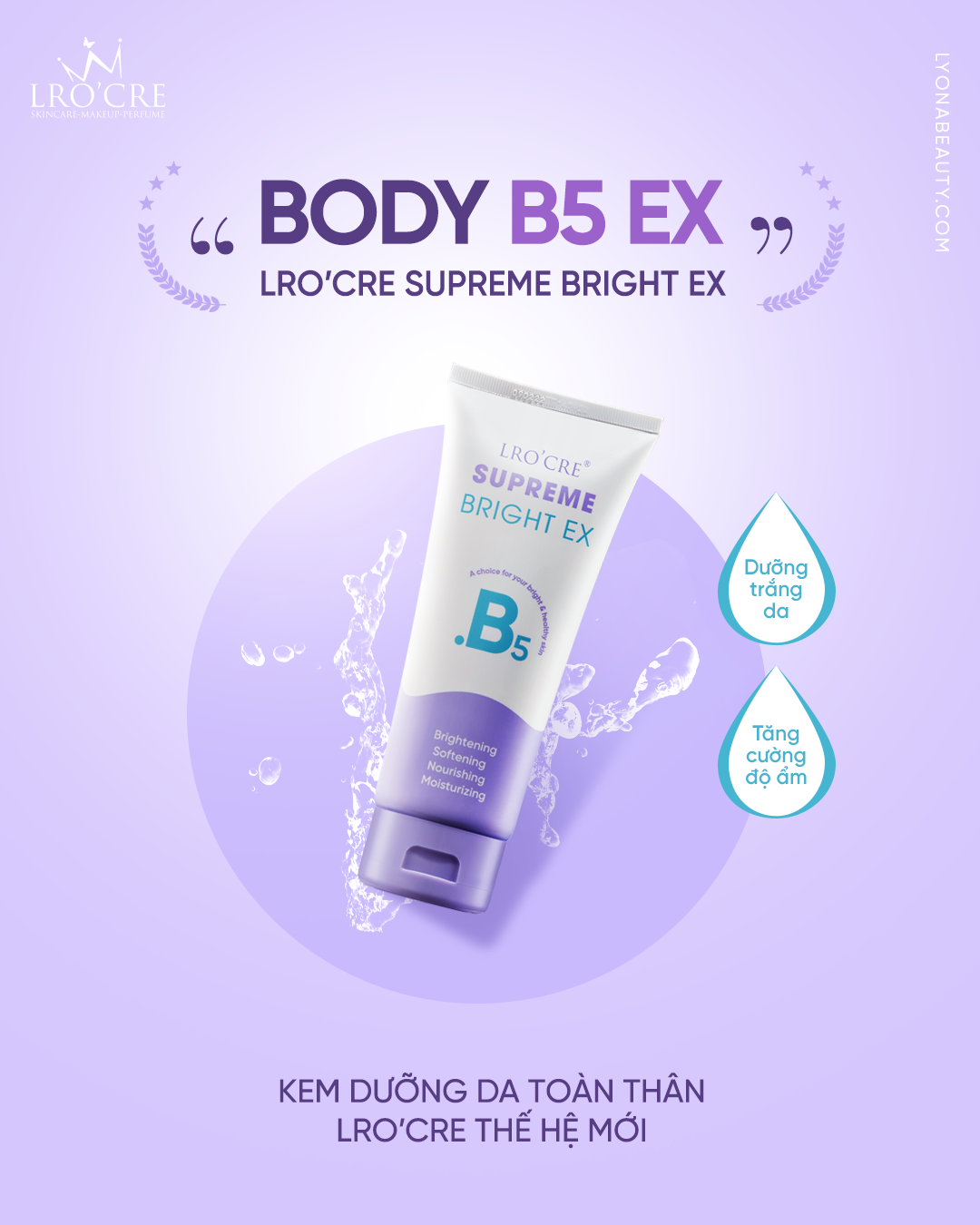 Kem dưỡng body b5 cao cấp lrocre 200g