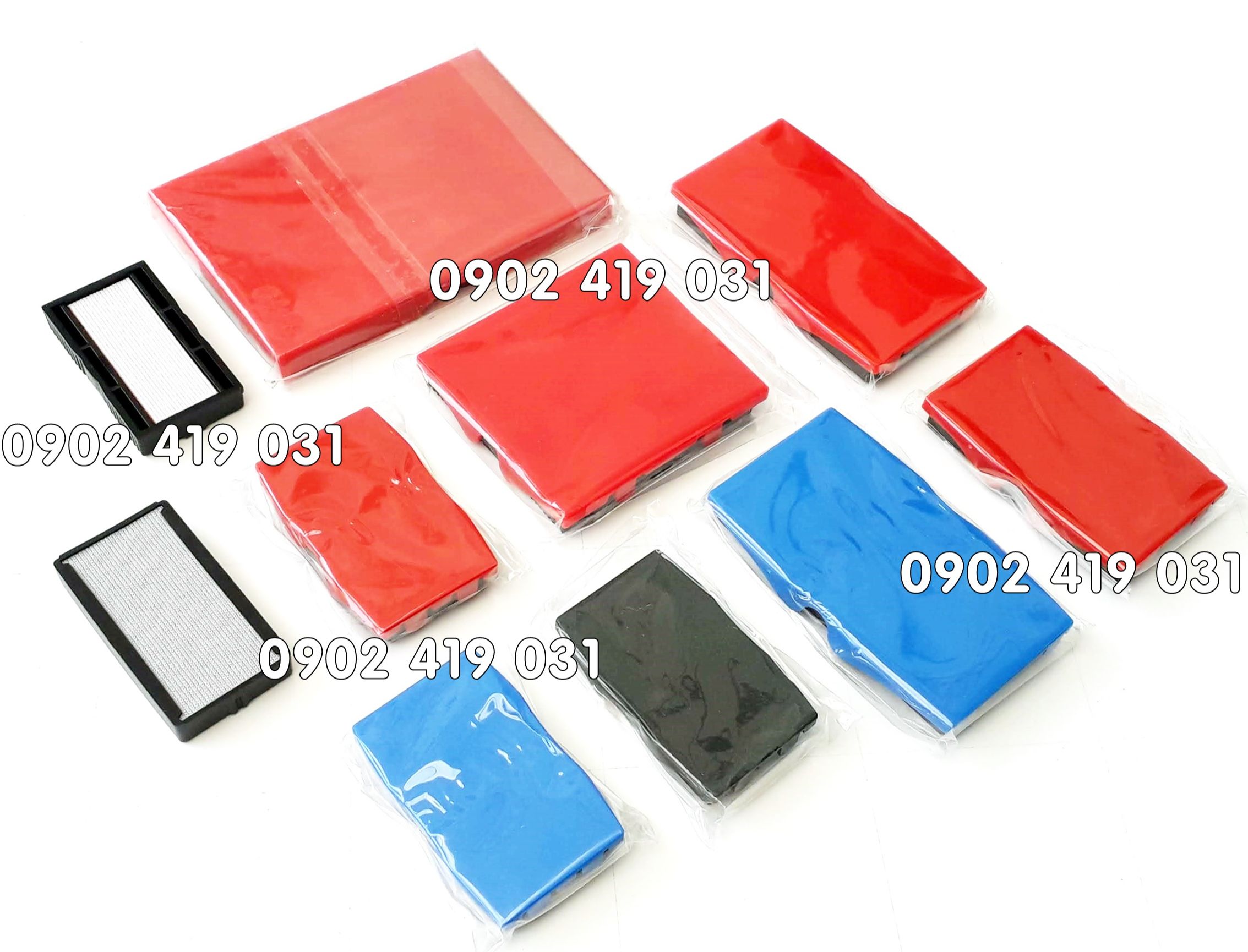 Tampon dấu Shiny nhiều kích thước [ Khách tự chọn mã khay mực ]