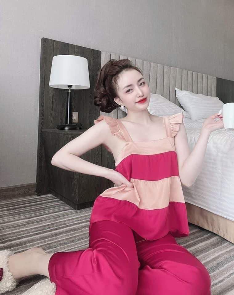 Set bộ thời trang dài phối 3 tầng siêu dễ thương