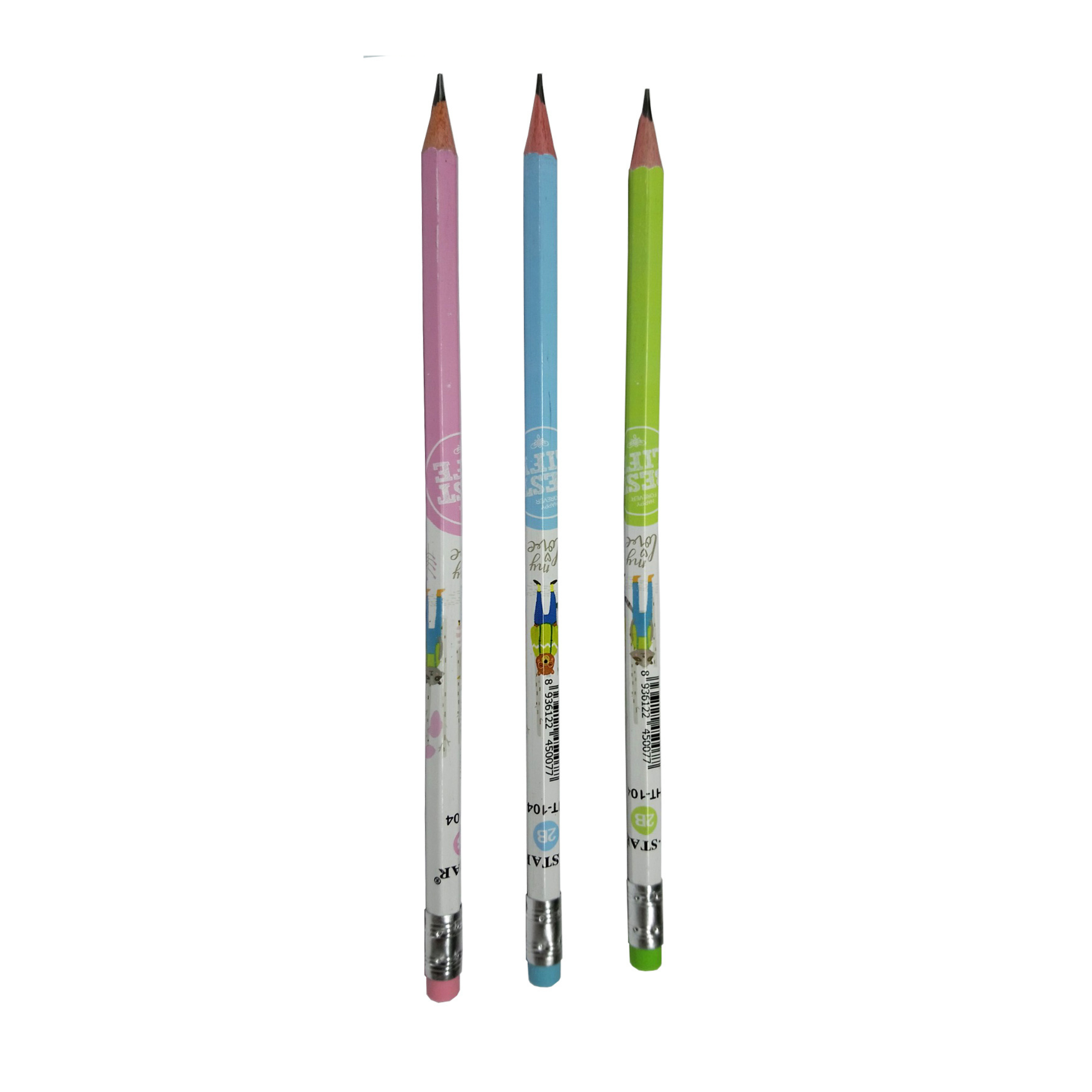 Bút viết chì gỗ g-star ht104 / ht-104 loại 2b có đầu gôm tẩy