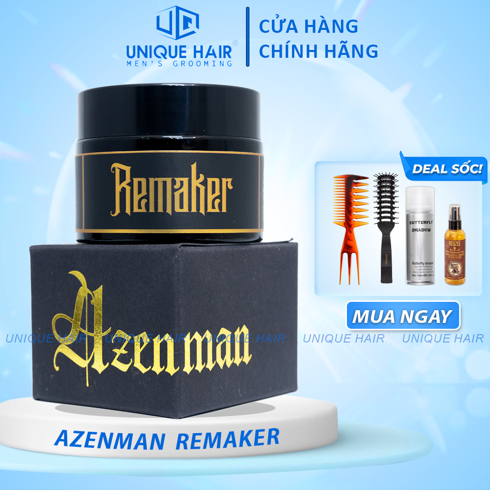 Sáp Vuốt Tóc Remaker 50gr + Tặng lược Chabao