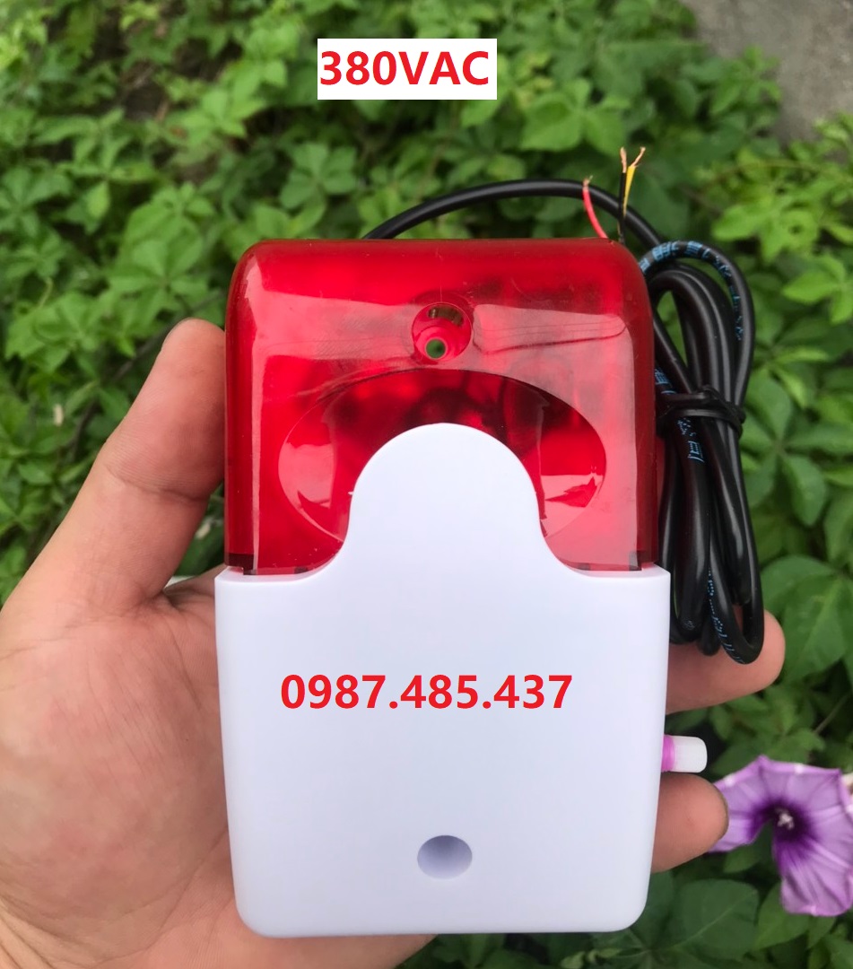Còi báo mất điện - báo mất pha điện 1 pha 220v - 3 pha 380v - điều chỉnh được âm lượng