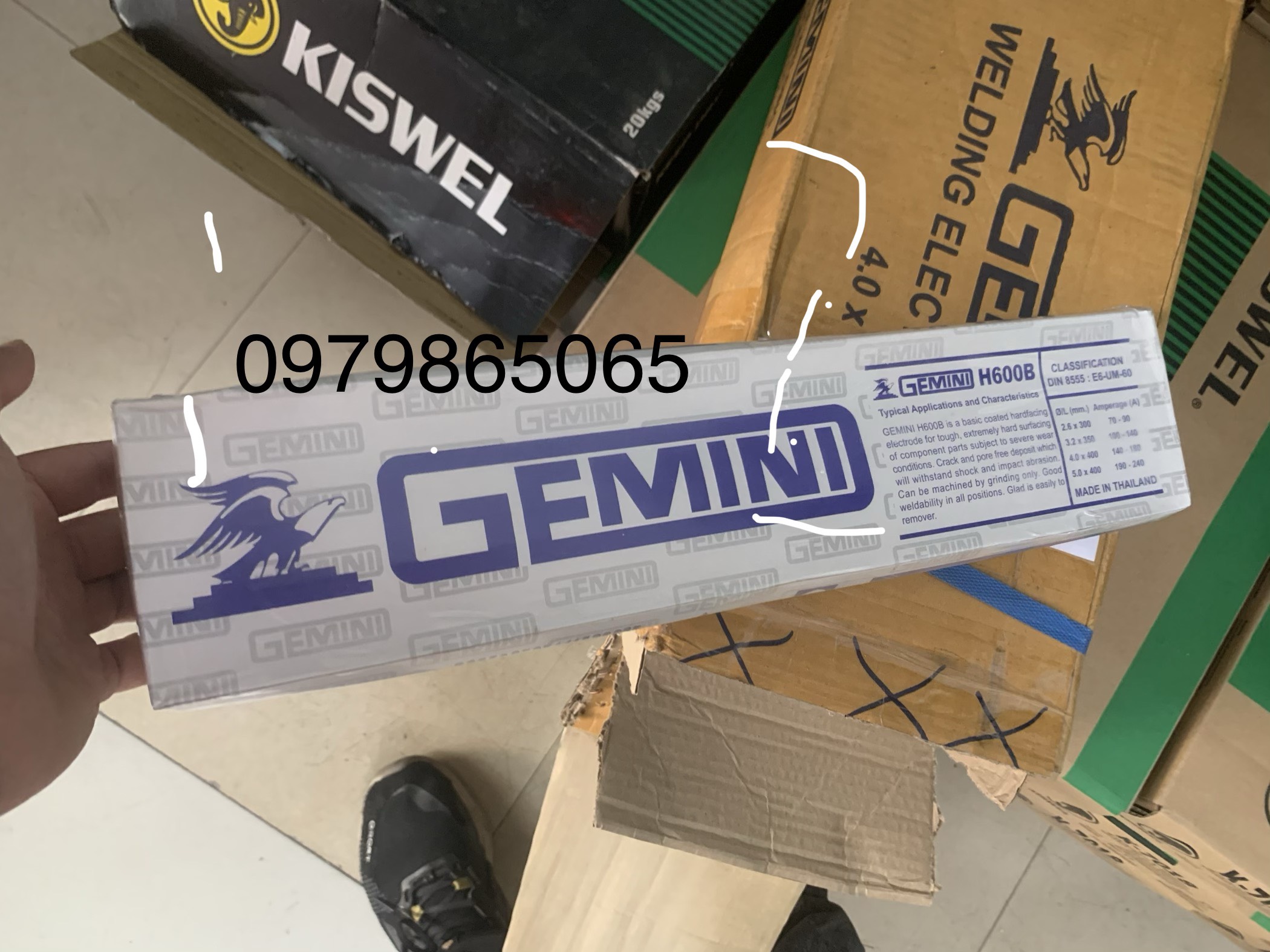 5kg que hàn chống mài mòn H600b gemini thái lan