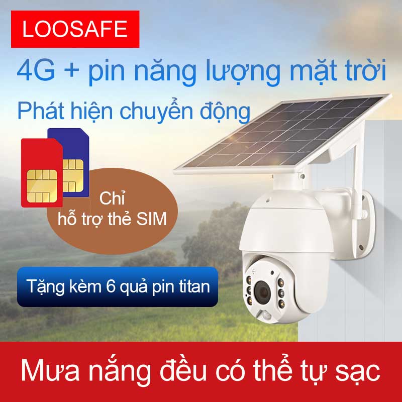 Camera pin năng lượng mặt trời giám sát Wifi không dây full HD 1080P ngoài trời