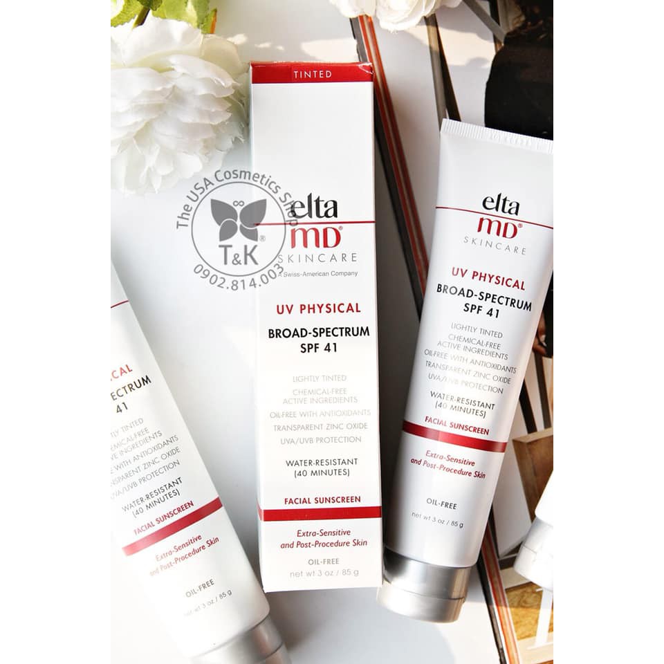 Kem chống nắng dành cho da nhạy cảm Elta Md UV Physical Broad Spectrum SPF41 85g - 5859, cam kết sản phẩm đúng mô tả, chất lượng đảm bảo