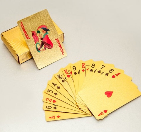 The gold-plated 52 cards-Bo Bai-Bai Tay-Game on Lunar New Year-Game