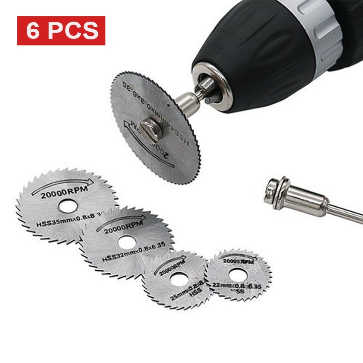 Phụ kiện máy khoan mài cắt mini - bộ lưỡi cưa cắt tròn gắn máy khoan mài cắt cầm tay