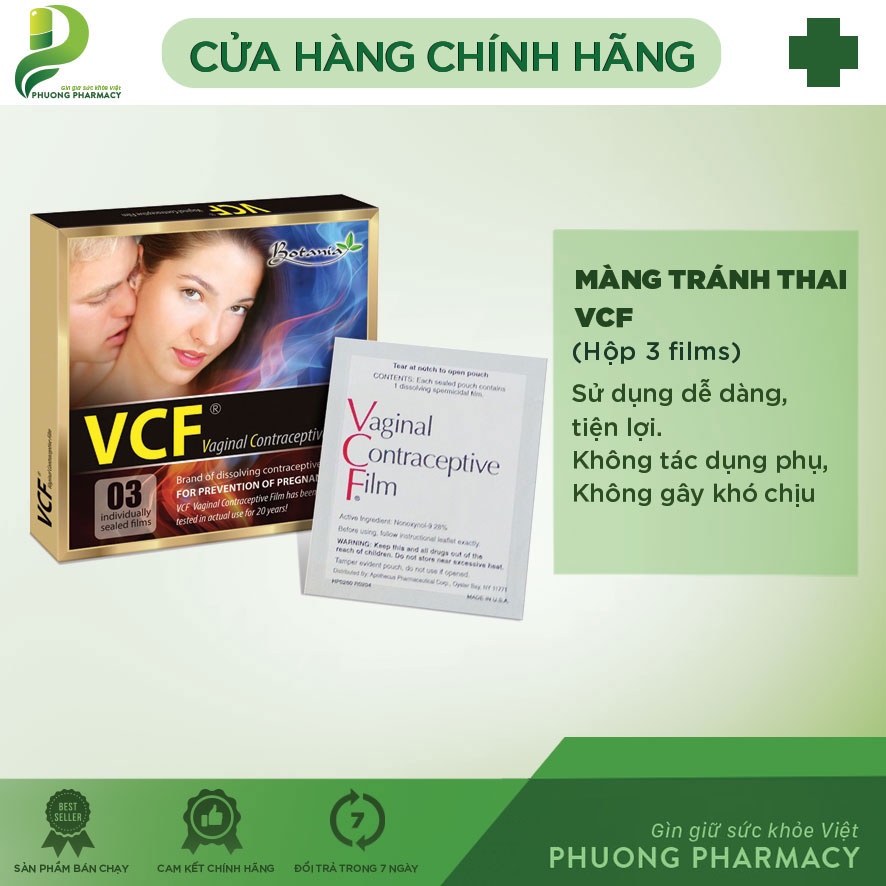 Màng phim tránh thai vcf p146