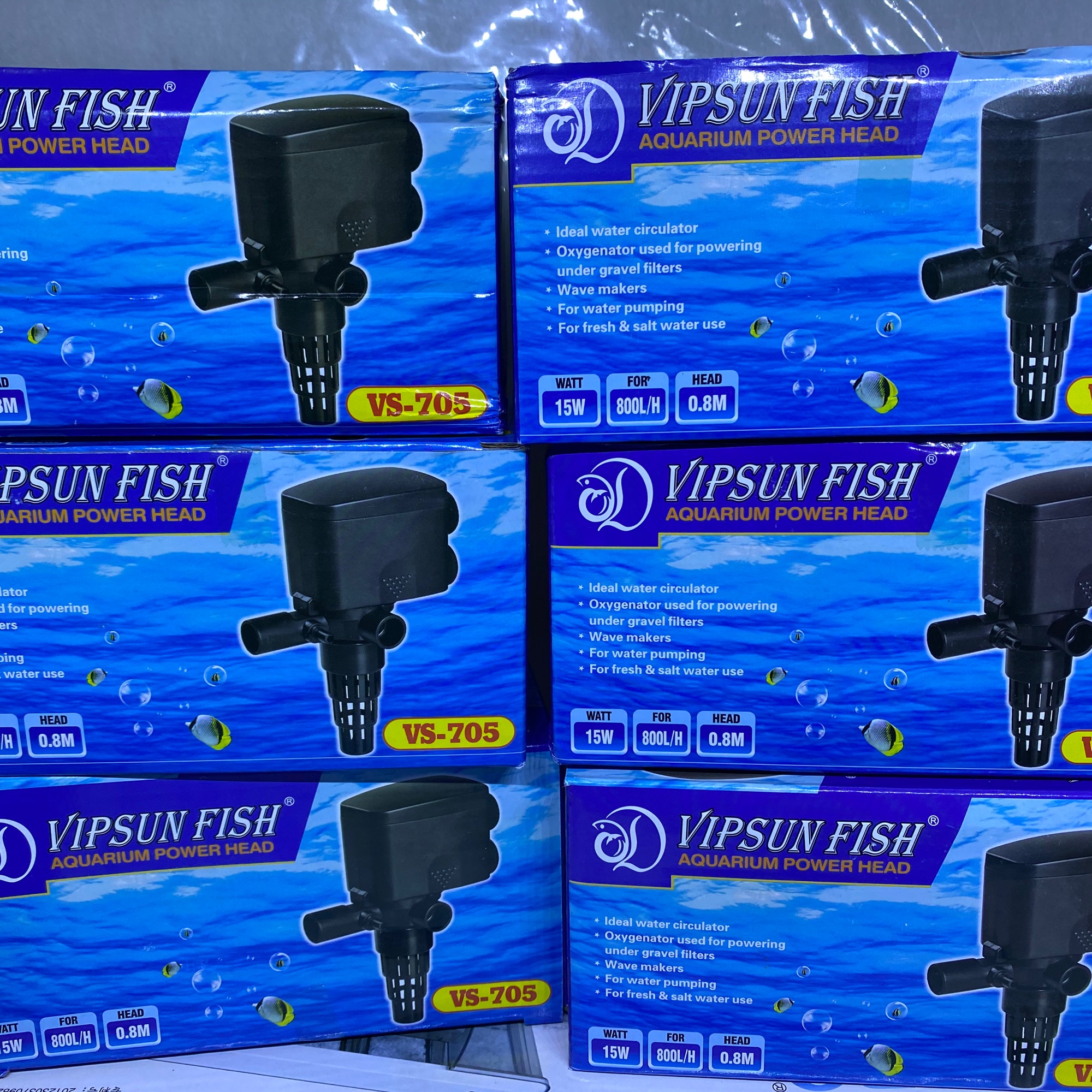 Máy Bơm Lọc Nước Hồ Cá VS-705 / 15W / 800L-H |Máy Lọc Nước Bể Cá Vipsun