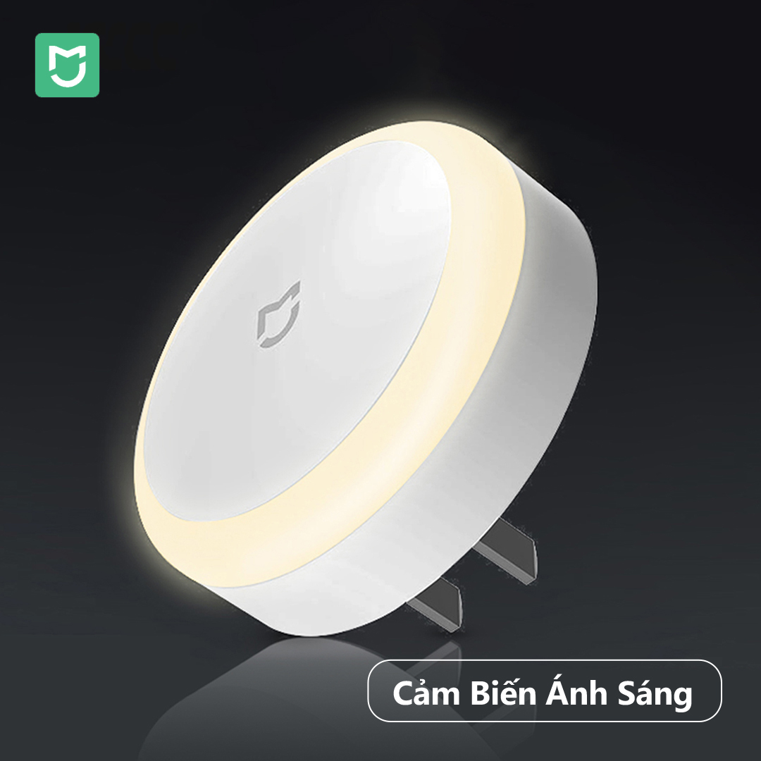  Mijia đèn ngủ cắm điện công tắc cảm ứng 220V tự động sáng lên vào ban đêm đèn LED đầu giường phòng em bé trong nhà tiết kiệm năng lượng 