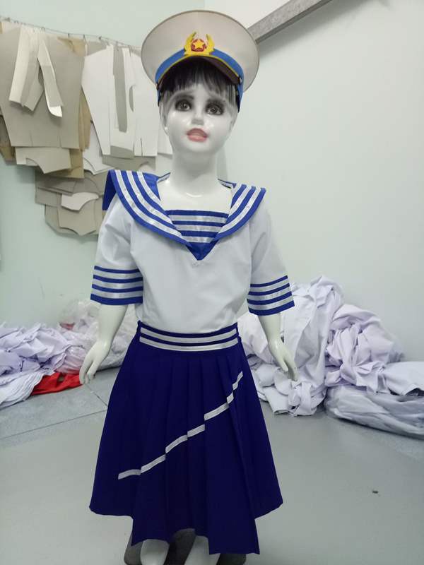 Bộ Đồ Hải Quân Việt Nam Trẻ Em Kèm Nón Trang Phục Hải Quân Việt Nam Cho Bé Trai Và Bé Gái Đầy Đủ Size Cho Khách Lựa Chọn