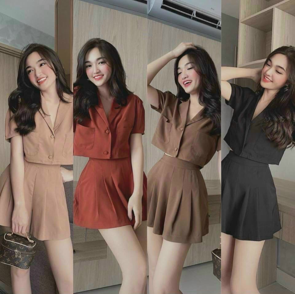 Set bộ giả vest ,quần xếp ly