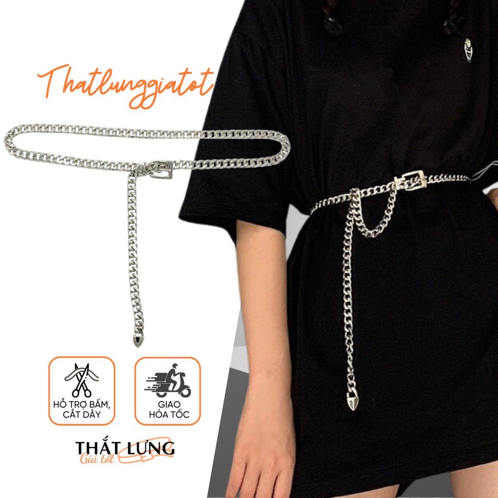 Đai váy xích cá tính belt phối đầm DV038 - Thắt Lưng Giá Tốt