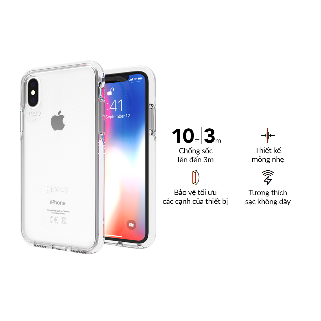 Ốp Lưng Chống Sốc Gear4 D3O Piccadilly 3m Cho iPhone X Xs