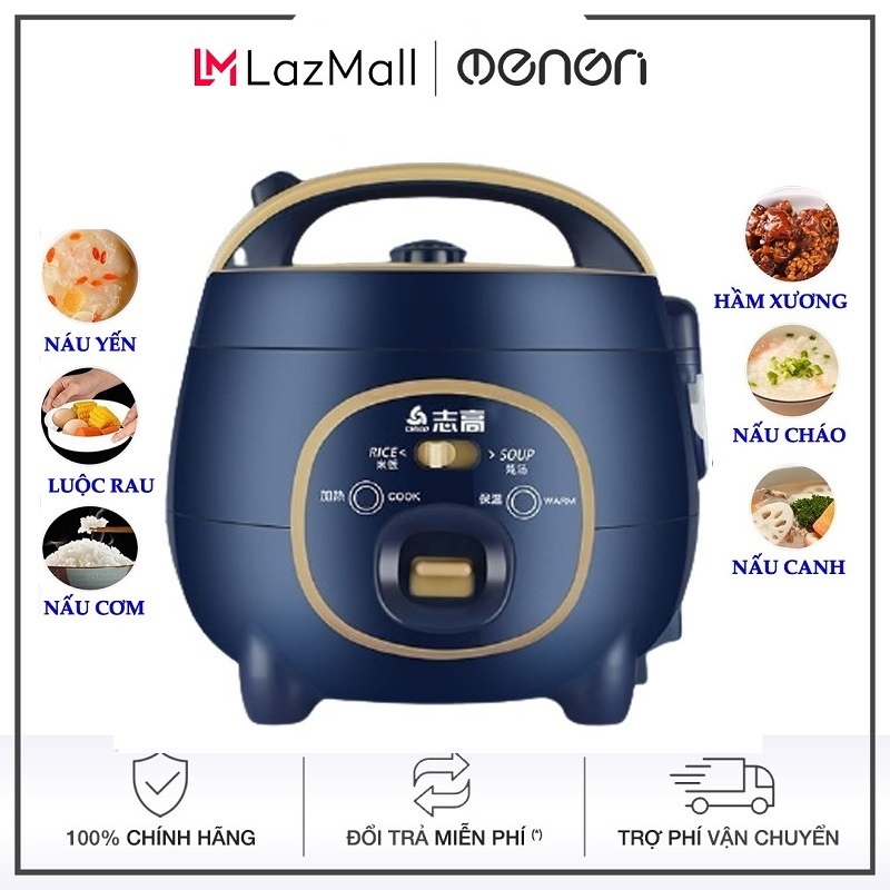Nồi Cơm Điện Mini phù hợp nấu cơm, nấu cháo, hầm canh rất tiện công xuất 350W nấu siêu nhanh - OENON
