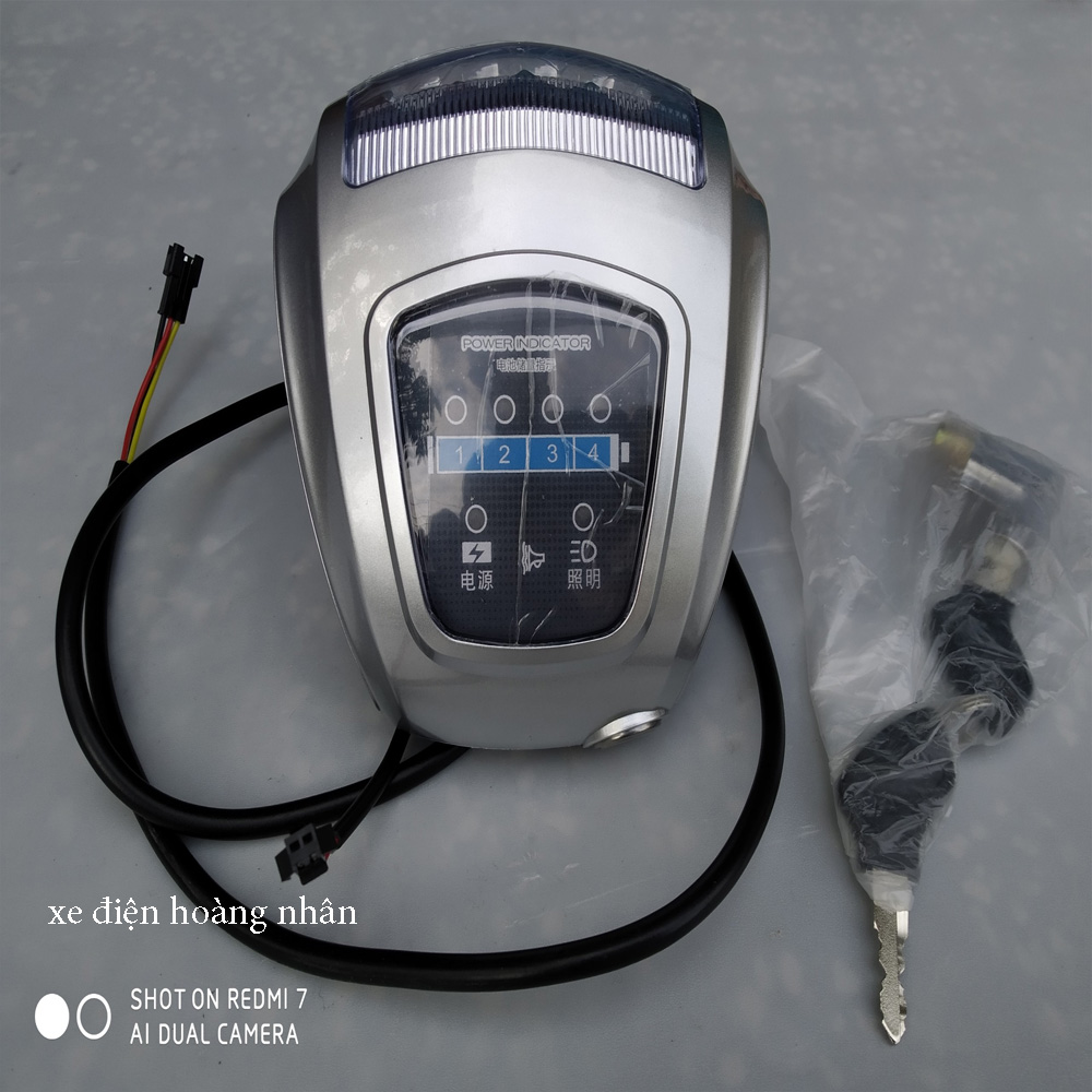 Đầu đèn xe đạp điện asama wuxing- đầu đèn 48v wuxing - đầu đèn xe điện kiểu mới - đầu đèn martin