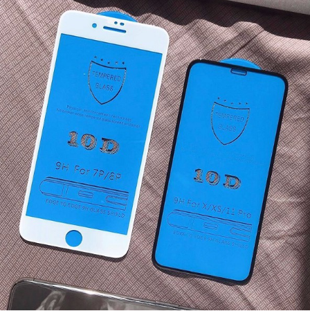 Cường lực 10d full màn cho ip6,iphone 7,iphone 8,iphone x/xs/xr - siêu bền độ cứng 9h