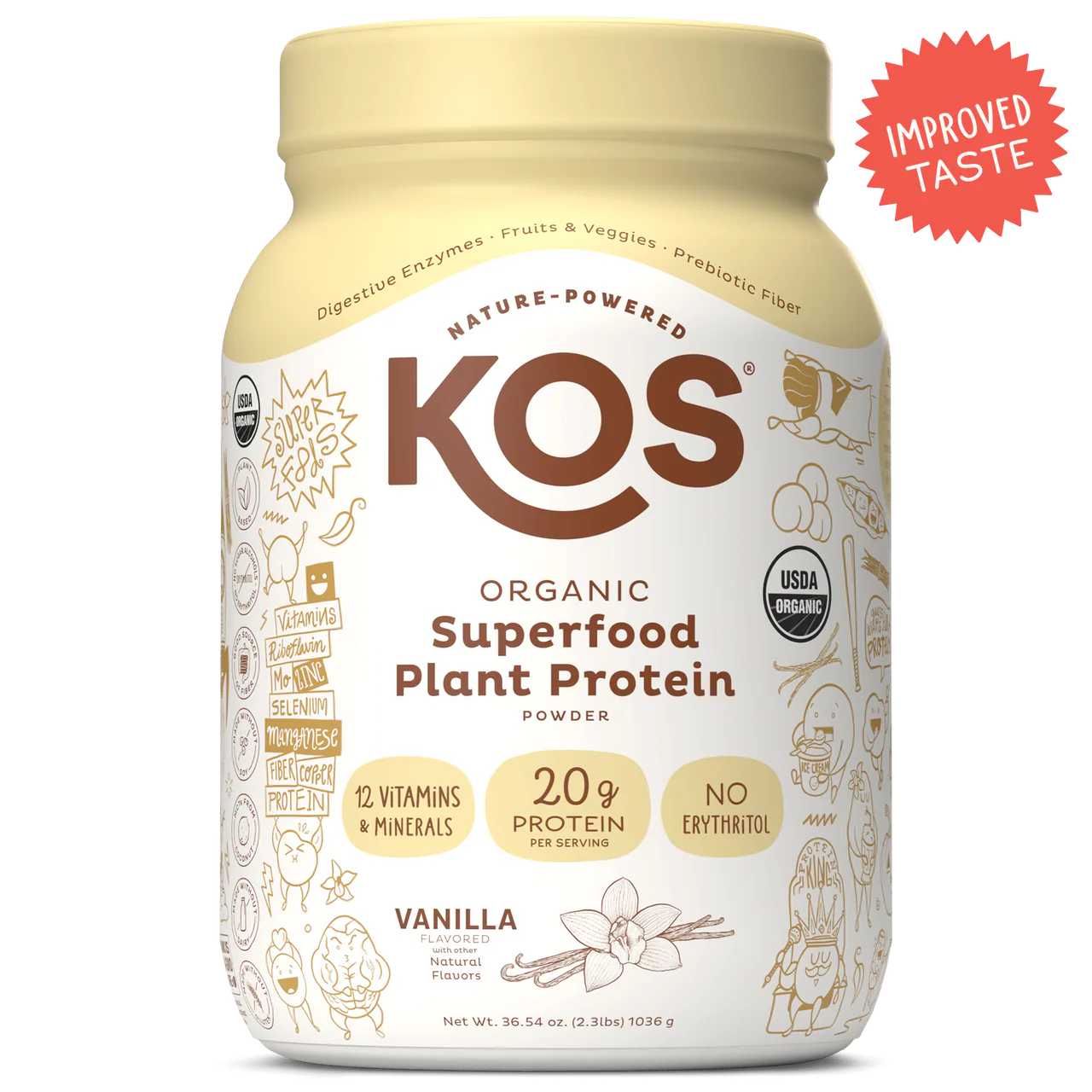 Đạm thực vật tốt hất thế giới KOS Superfood Plant Protein 28 lần dùng