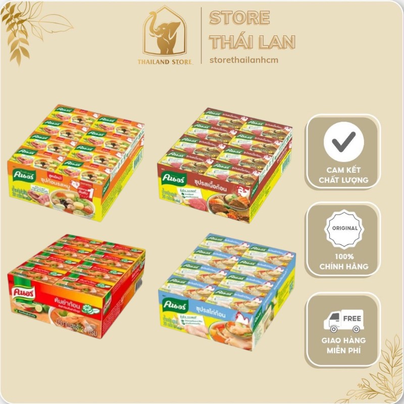 HÀNG NỘI ĐỊA THÁI LAN - 01 Viên Nêm Gia Vị Knorr, RosDee - Tiện Lợi & Thơm Ngon! 🔥