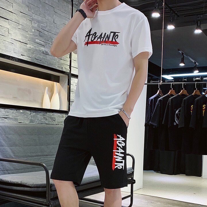 Bộ quần áo thể thao nam Again bộ quần áo thun hè siêu đẹp sản phẩm của SamSamStore