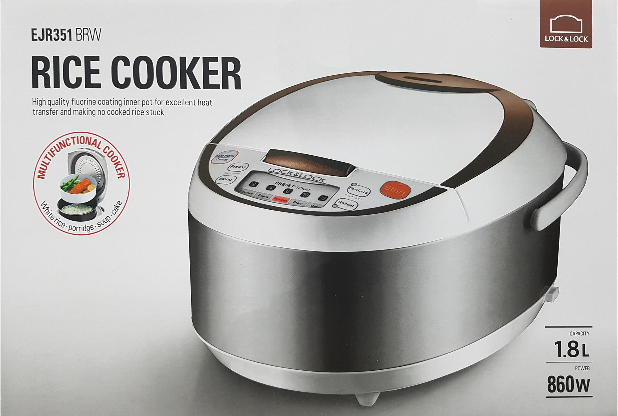 Nồi Cơm Điện Tử Lock&Lock EJR351BRW - 1.8L