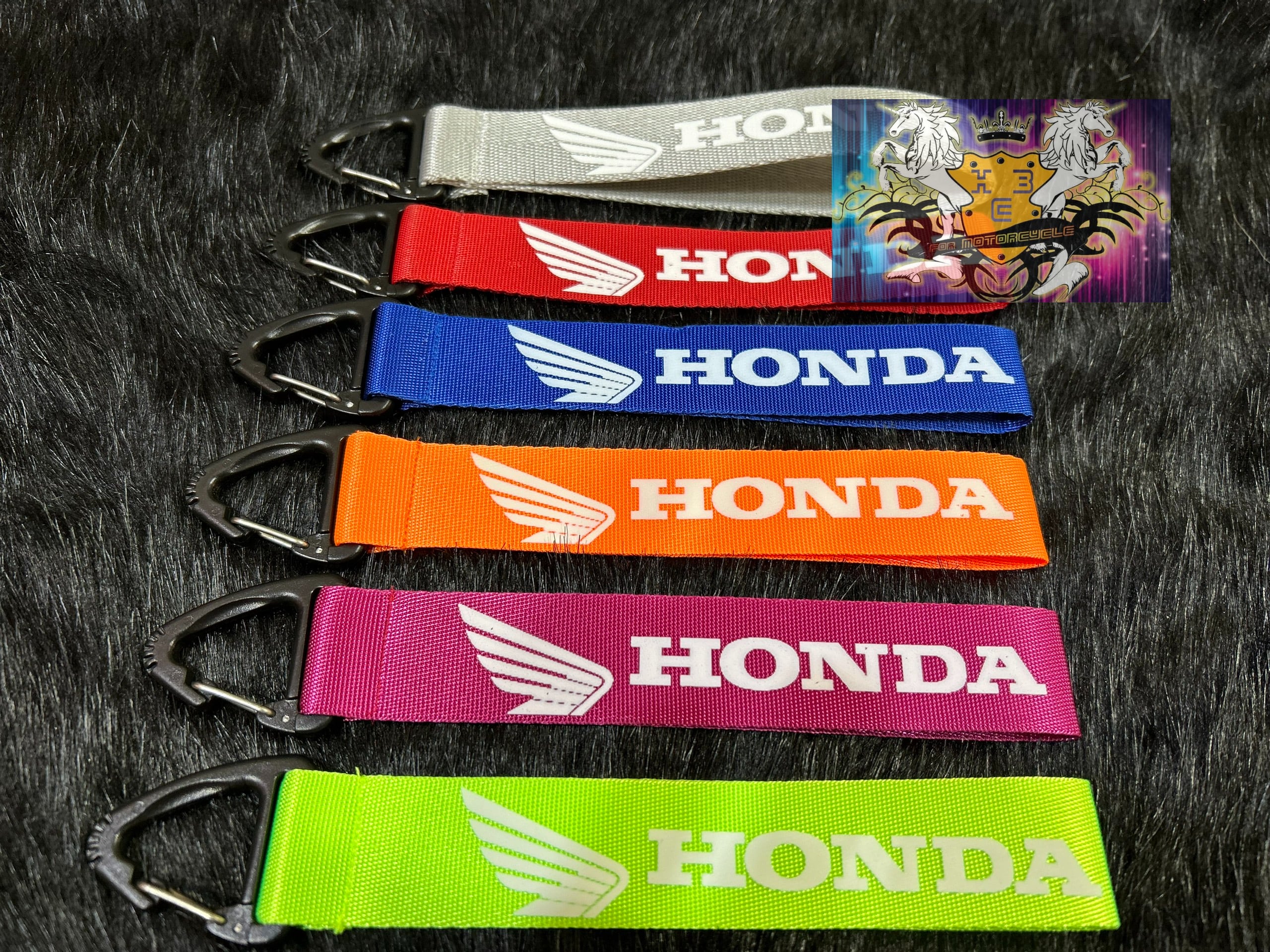 Móc khóa dây mẫu chữ honda