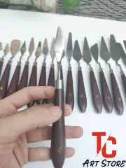 [TC Art Store] Bay vít màu, dụng cụ vít màu, bay vẽ cán nâu