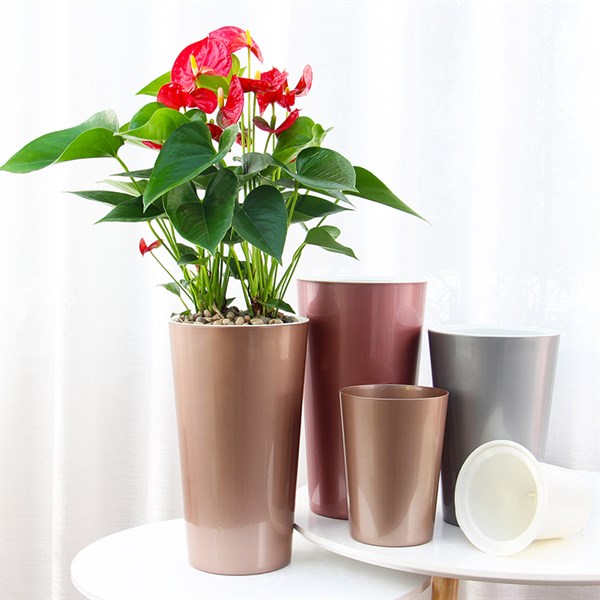 Chậu cây tự dưỡng thông minh- A407 Metal Color