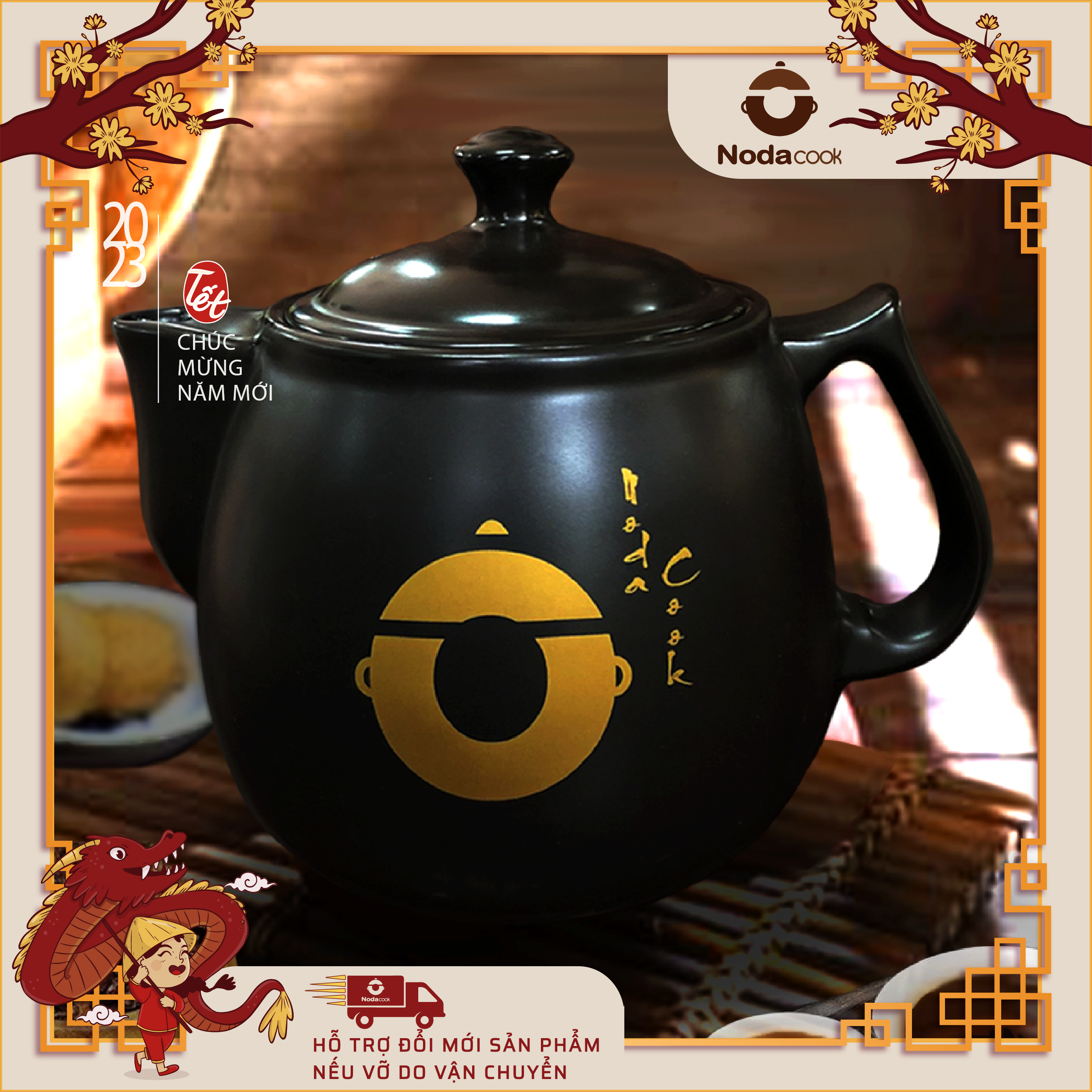 Ấm sắc thuốc truyền thống 3 lít NodaCook