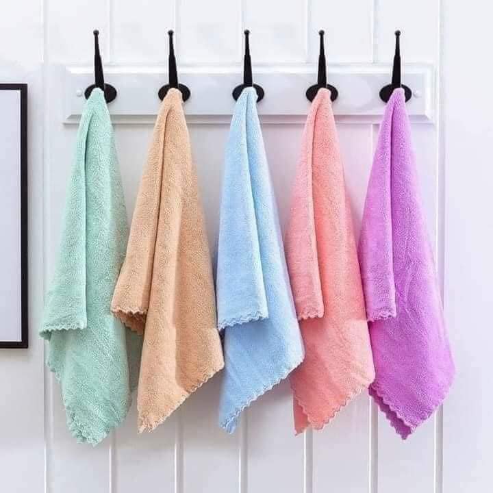 Sét 10 khăn mặt trơn hàn quốc nhiều màu, chất cotton mềm mịn, kt 30*50cm, titm65