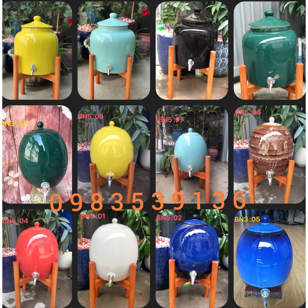 Hot-selling household goods bình nước gốm sứ bát tràng