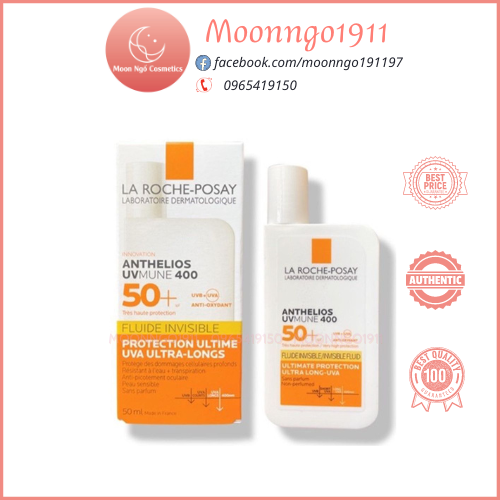 Kem chống nắng lrc shaka anthelios fluide invisible 50ml