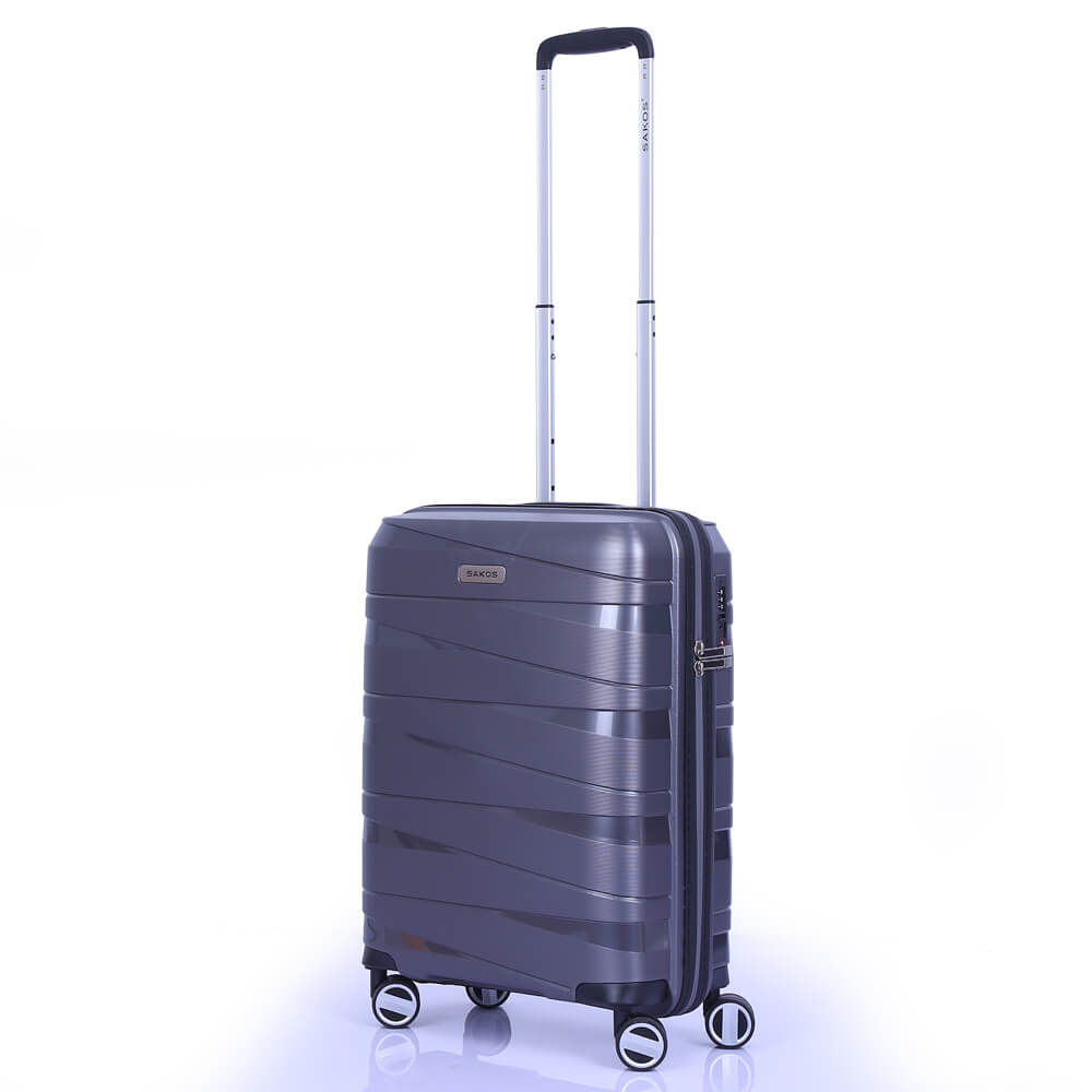Vali Nhựa Dây kéo SAKOS SCARION Thách Thức Va Đập - Size M/ 24inch/ Ký Gửi - Khóa TSA - Dây Kéo Chống Rạch - Nhựa PP