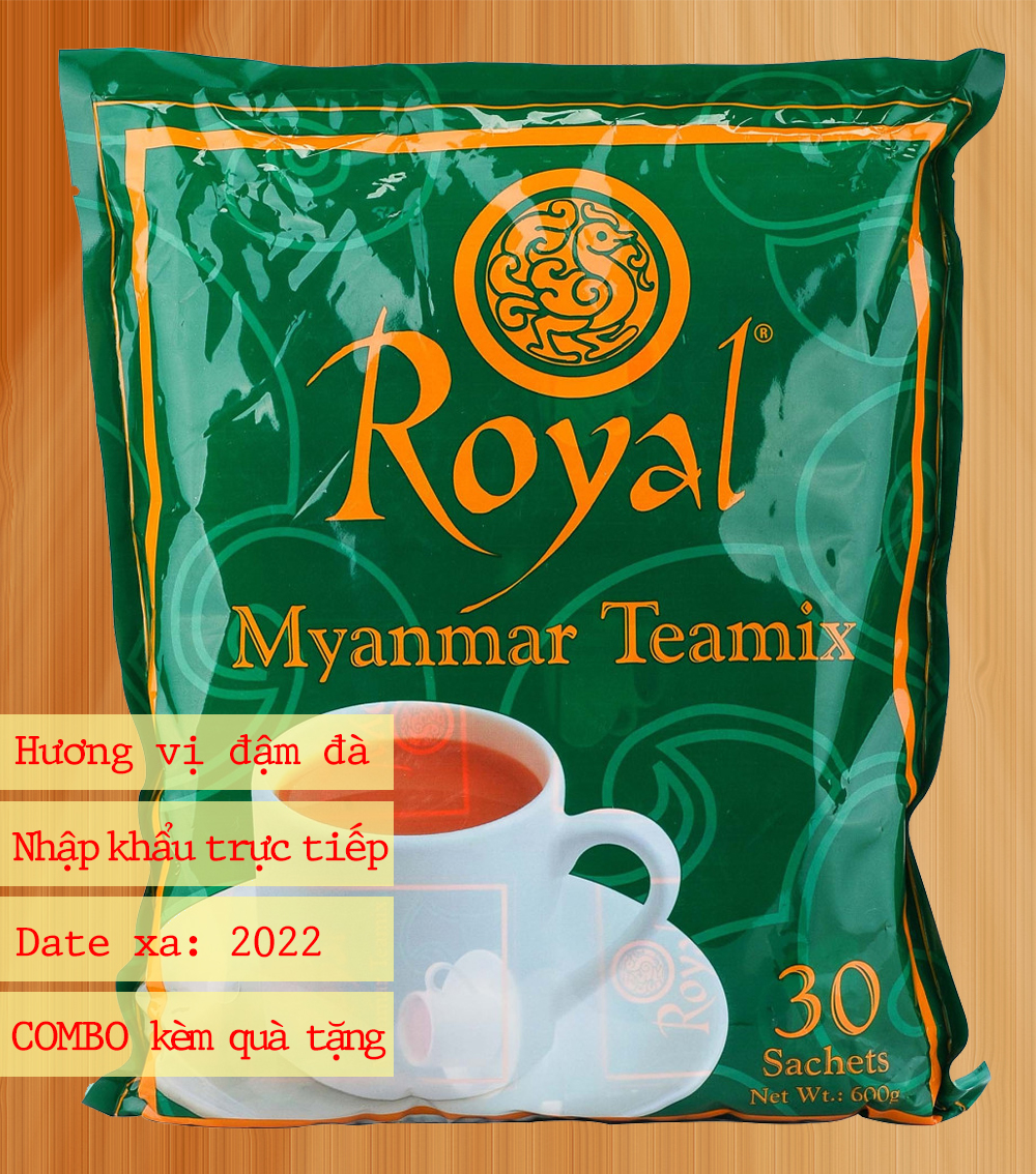 Trà Sữa Myanmar Royal Teamix 1 Túi 600g ( 20gx30gói)