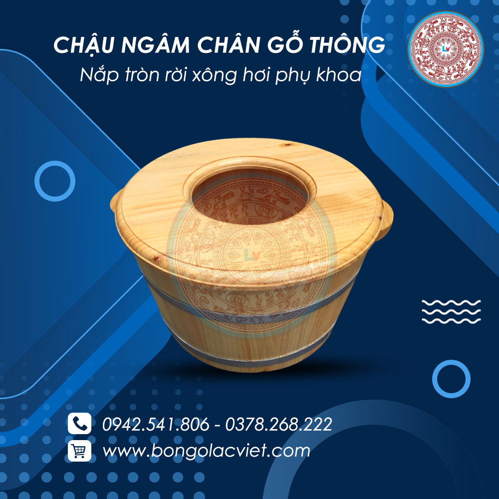 Chậu ngâm chân, kết hợp xông phụ khoa