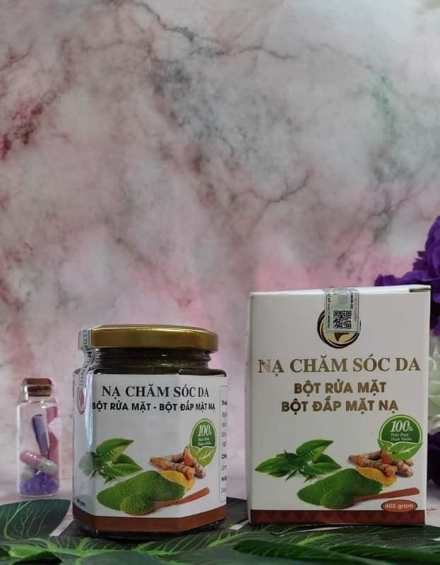 Nạ chăm sóc da bột rửa mặt bột đắp mặt nạ hoài nguyễn