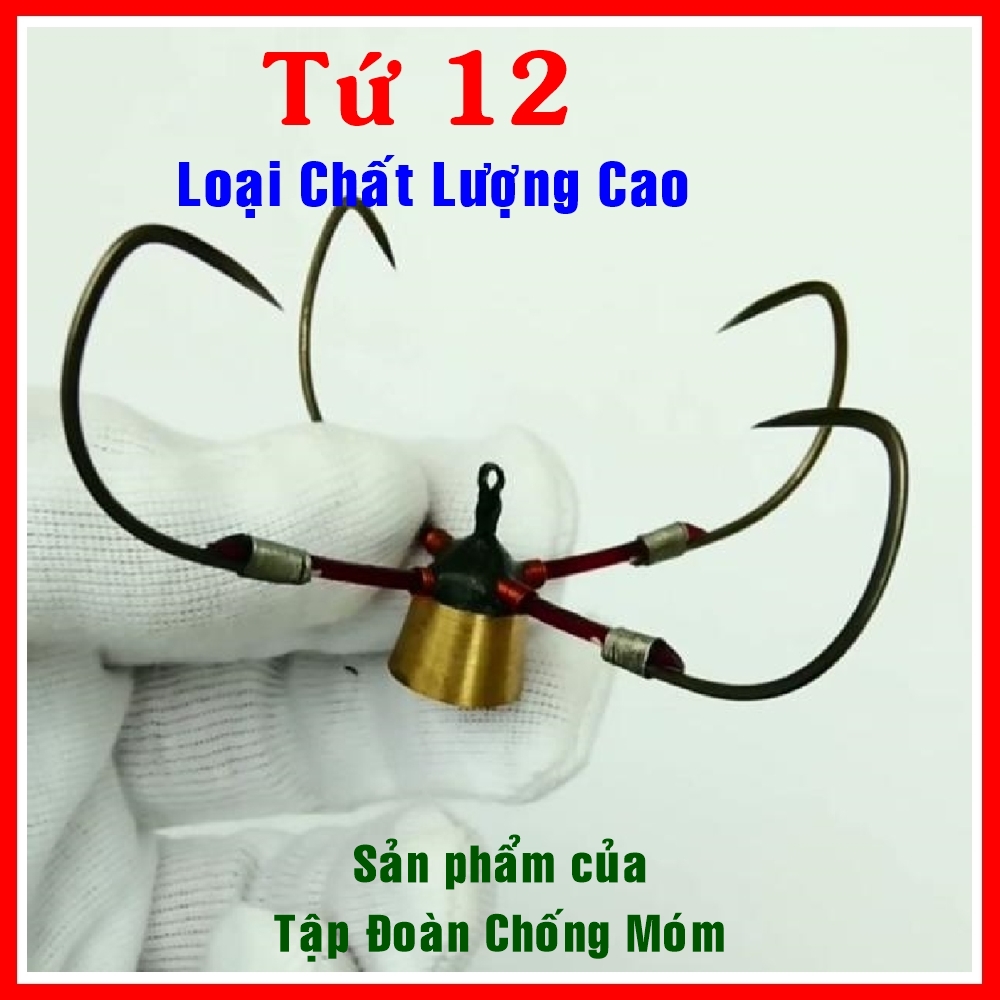 Lưỡi câu cá Tứ 12. Hàng thửa chuyên săn hugo. Lưỡi câu lục, lưỡi câu chạm, lưỡi tam, lưỡi tứ