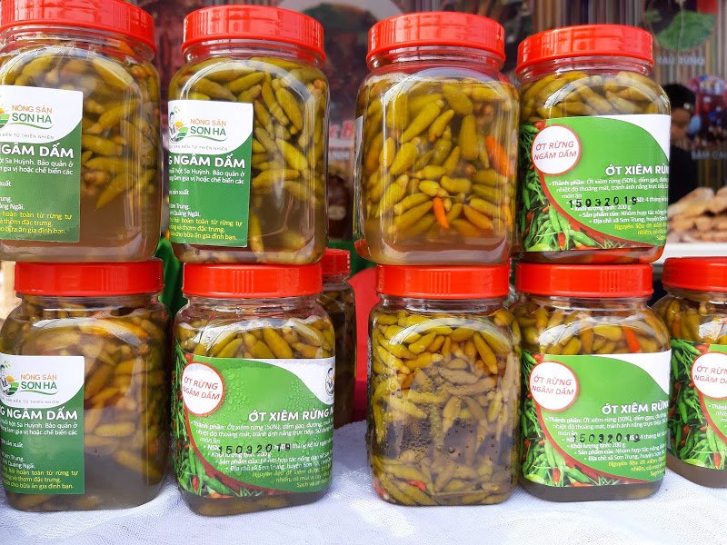 Ớt Xiêm Rừng ngâm dấm (Đặc sản núi rừng) 200gr