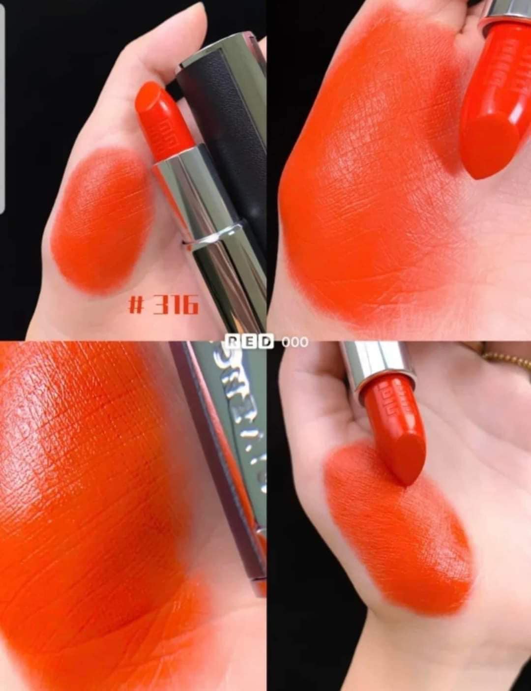Son givenchy le rouge - 316 orange absolu màu cam sáng 3.4g full box bản pháp