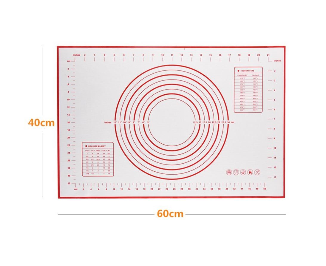 Tấm nhào bột bánh - miếng nướng silicon – thảm nướng bánh – đồ làm bánh – gbpp002