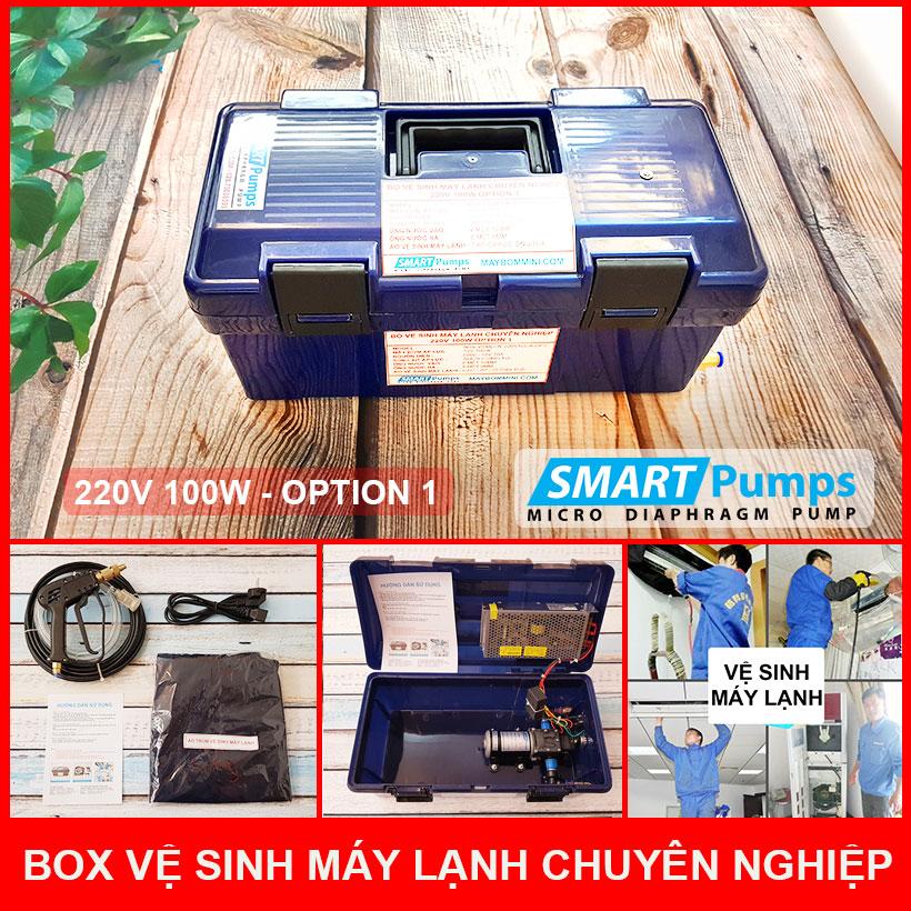 Box xịt vệ sinh máy lạnh chuyên nghiệp 100w 220v option 1