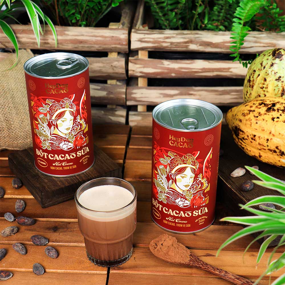 Cacao Classic Heyday Vị Sữa 350g Hộp Thiếc – Cacao Thơm Béo, Dễ Uống