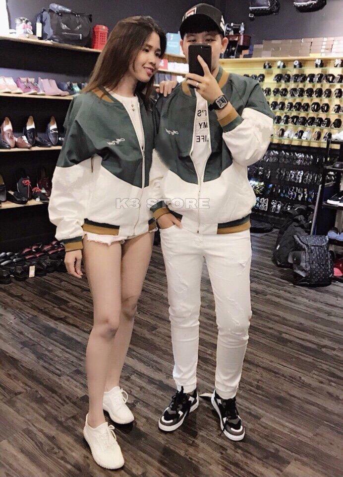 Áo khoác dù Avalon 2 tông màu có viền tay thun bó - Áo khoác nam, áo khoác nữ phong cách Hàn Quốc chất vải mềm mịn dễ dàng phối đồ không bao giờ lỗi mốt, dành cho người dưới 65kg mặc cực kỳ đẹp