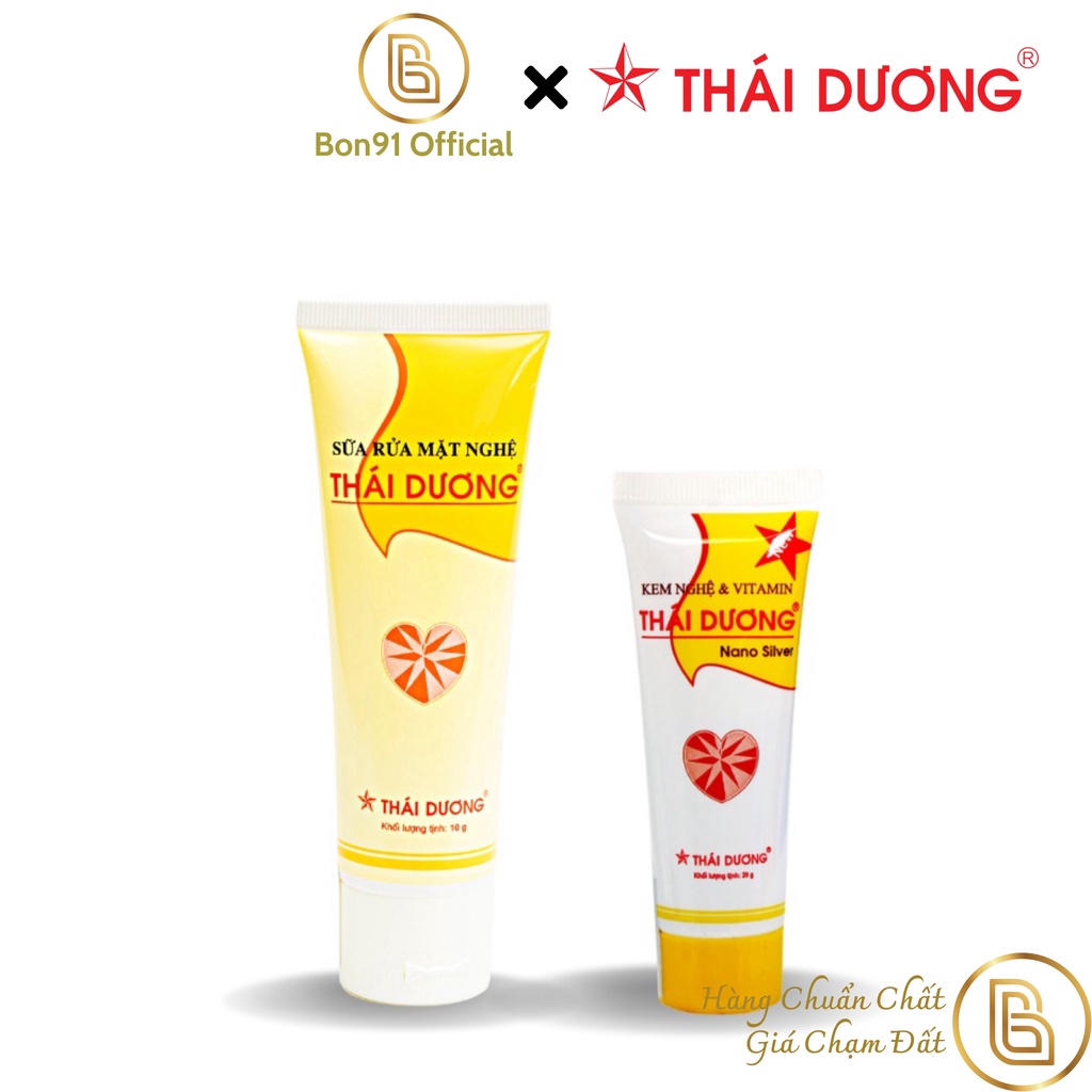 Bộ sản phẩm Kem nghệ Thái Dương 20g và Sữa rửa mặt nghệ Thái Dương 90g