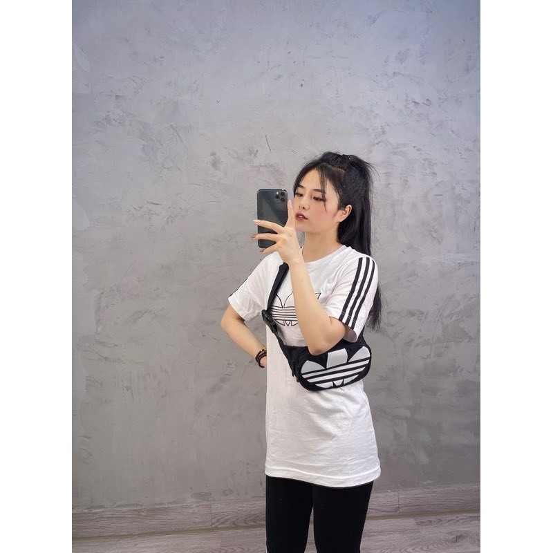 Túi Đeo Chéo Thời Trang Metallic White FT8917 (logo trắng)
